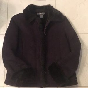 Ann Taylor chocolate suede jacket
